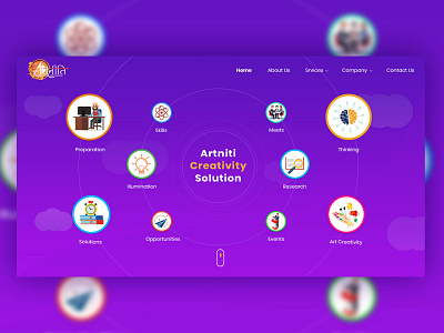 Artniti New UI Design typography ui vector