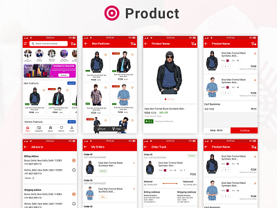 Shopping Android UI branding illustration ui ux