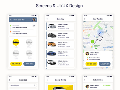 Cab Booking UX/UI