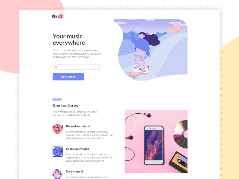My PageCloud Rebound animation app branding clean craftedwithpagecloud daily ui design icon illustration interaction landing page logo lottie motion ui vector web website