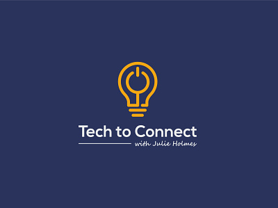 Tech to Connect logo branding bulb fimbird light logo logodesigner technology