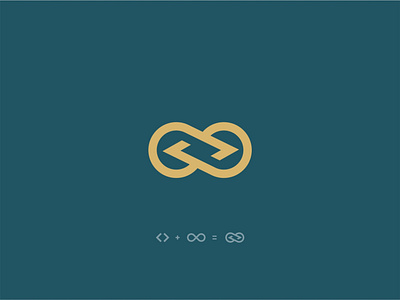 Code + infinity code developer fimbird infinity logo logodesigner web