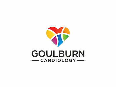 Goulburn Cardiology Final branding colorful fimbird heart heart logo illustration logodesigner love