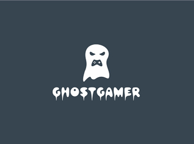 GhostGamer black fimbird game design ghost logo specter