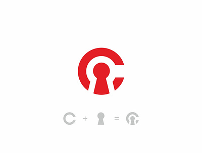 C secure logo branding fimbird key lock logo logodesigner protect secure