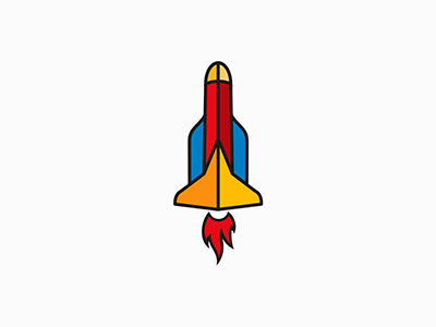 Rocket Logo fimbird fire rocket science startup