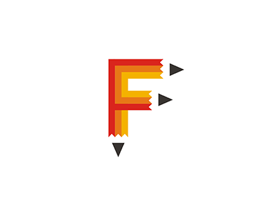 F logo fimbird logo pencil