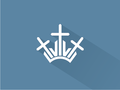Crown + church church crown fimbird logo