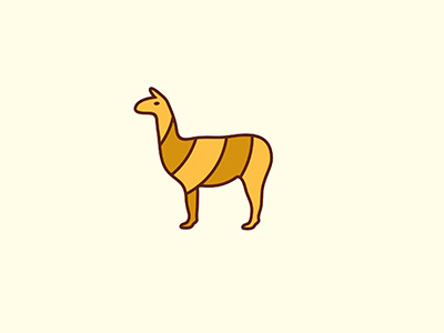 Alpaca alpaca colorful design fimbird logo technology