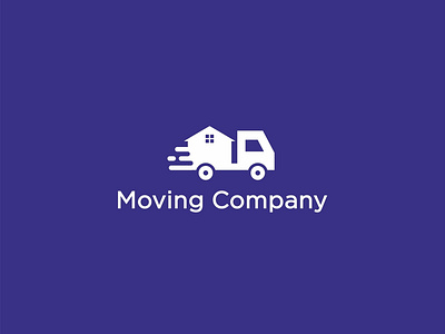 Moving Company logo clean creative fimbird house logo logos minimalist moving company truck