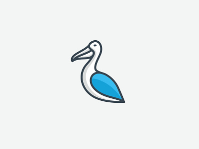 Pelican bird bird logo design fimbird logo pelican