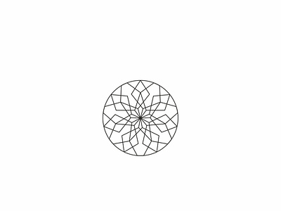 Geometric flower shape