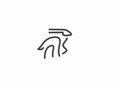 Saola animal fimbird logo