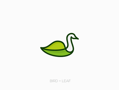 Bird + leaf bird bird logo fimbird fly leaf logo plant