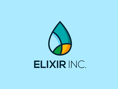 Elixir Inc elixir fimbird logo water waterdrop web