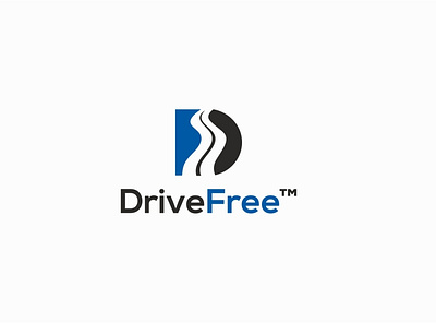 DriveFree logo drive fimbird logo logodesigner road roads way