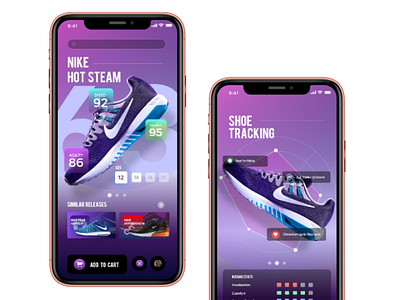 Nike app store branding design ui ux