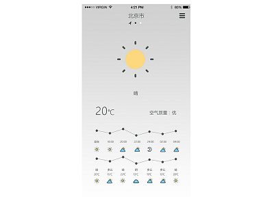 weather UI simple weather