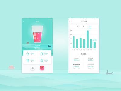 Drink Water Reminder App drink water 应用 插图
