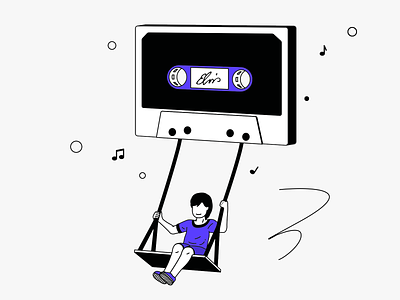 📼Retro Cassette 😎 casette children elvis illustration music retro swing