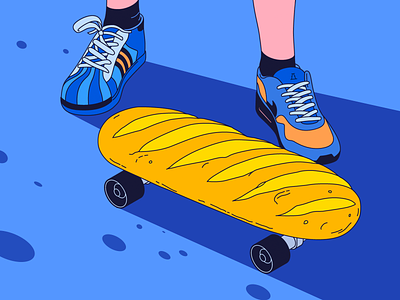 👟If you want to start skateboarding... 🍞 adidas brand bread illustration legs nike shoelaces skate skateboarding sneakers sport