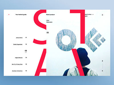 Barcelona OFFF 💃Festival Guide festival guide site ui uidesign ux website