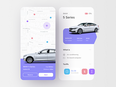 Carsharing 🚘 car car app carsharing rent a car ui ux uidesign