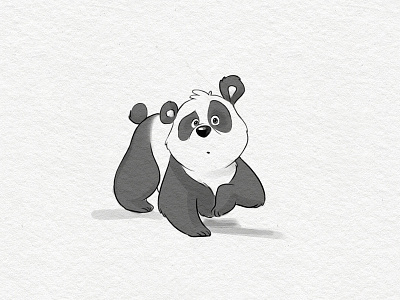 Did You Say Bamboo? bamboo character hungry panda sketch