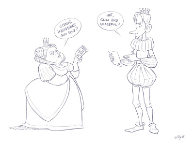 Still believing in Prince/Princess Charming? blind date character date prince princess sketch