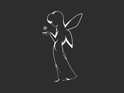 Fairy fairy light night silhouette