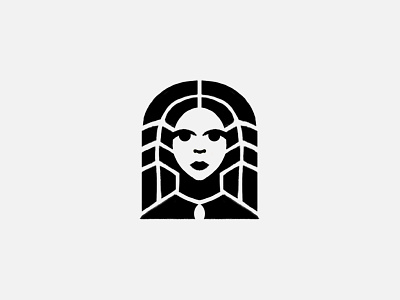 The digital sketch made in Adobe Photoshop brand identity branding logo logo symbol logoconcept logoidea logomark sketch sketchbook woman logo