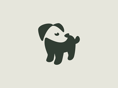 A cute dog logo. animal logo bold logo brand identity design branding dog logo ecofriendly logo symbol logomark negative space logo pet logo