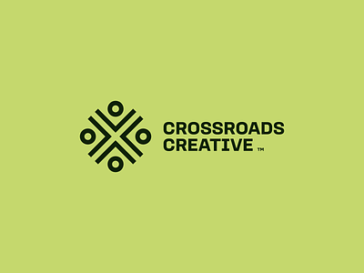 Logo concept for Crossroads Creative media agency.