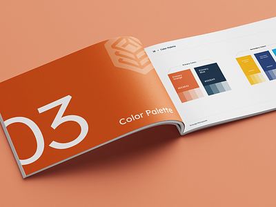 Brand Guidelines for Ensurge Company. brand book brand guidelines brand identity color palette