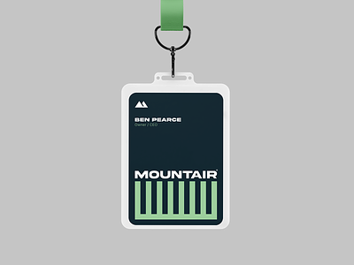 ID Badge design for the construction company Mountair.