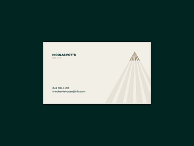 Business card concept for The Charlie House.