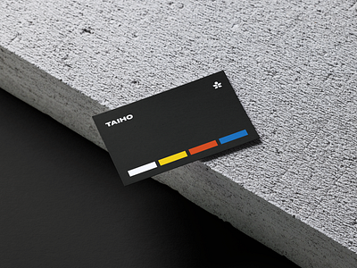 Business card design for the Taiho Karate School.