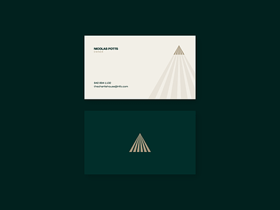 Business card concept for The Charlie House.