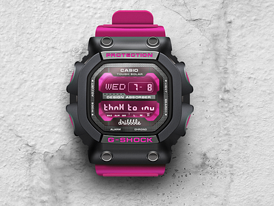 collaborate casio g-shock and dribbble (thnx to inv.)