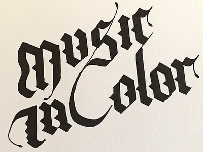 Calligraphy #02 calligraphy gothic hand lettering