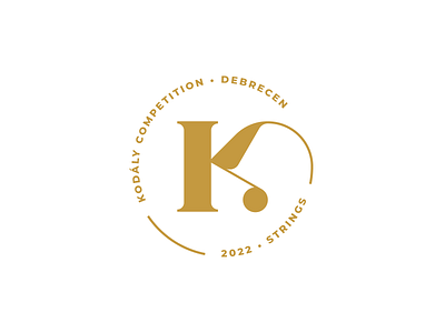 Kodály Competition Debrecen – logo brand brand design brand identity branding branding and identity circle logo hungarian hungary identity design illustrator logo logo design stamp stamp design vector
