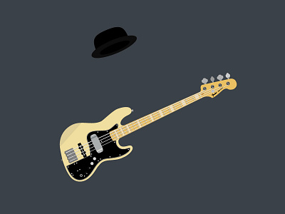 Marcus Miller bass daily guitar hat illsutration illustrator marcus miller practice vector
