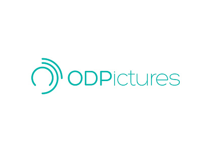 ODPictures logo circles cyan design illustrator logo vector