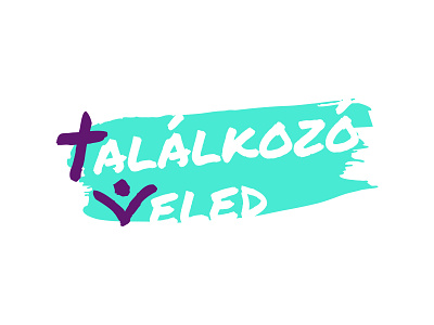 Találkozó Veled - logo v02. branding christian cross draft hungarian illustrator logo logo alphabet lutheran vector