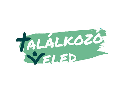 Találkozó Veled - final logo branding christ christian christian design christian logo cross design evangelical green hungarian hungary illustrator logo luther lutheran meet meeting meeting with you typography vector