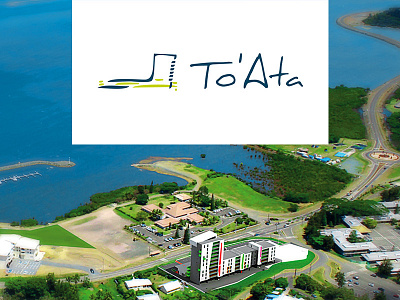 To Ata architecture caledonia caledonie design estate illustration immobilier island logo modern new noumea nouvelle ocean pacific real real estate realestate residence sea