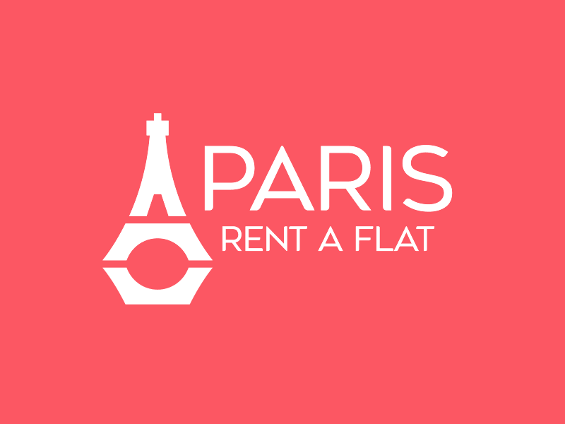 Paris - Rent A Flat capital clever creative design eiffel flat flat design immobilier key monument paris pink real estate rent rental tour tower