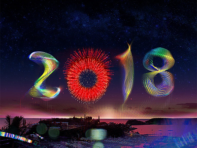 Happy New Year 2018 2018 caledonia energy exxon fireworks happy mobil new night noumea viz year