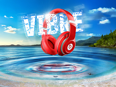 Beats Vibration Day beats dr dre drop headphones loud music ripples vibes vibrations vibre water