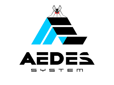 Aedes System ae aedes black blood caledonia creative ecological filter gutter logo moskito mosquito moustique new roof suck system triangle vector water